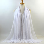 Crinkle Cotton-White