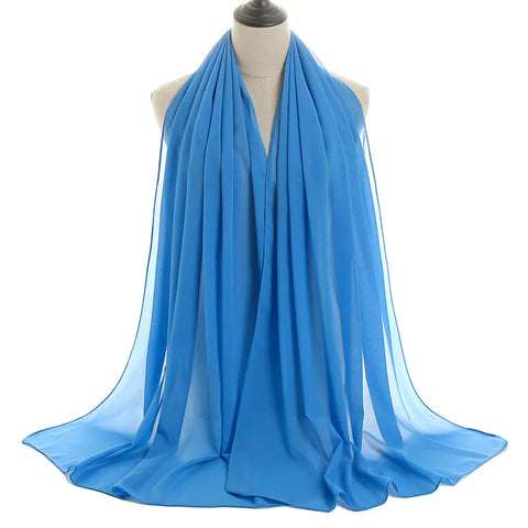 Chiffon-Deep Sky Blue