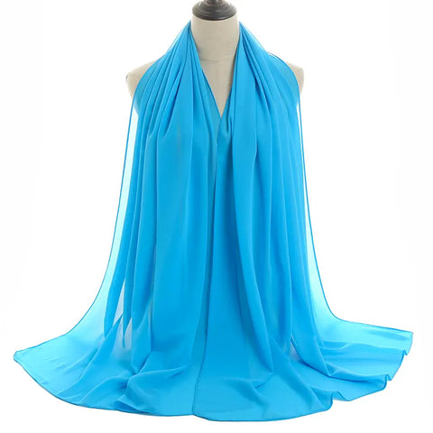 Chiffon-Fluorescent Blue