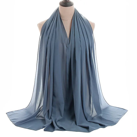 Chiffon-Denim Blue